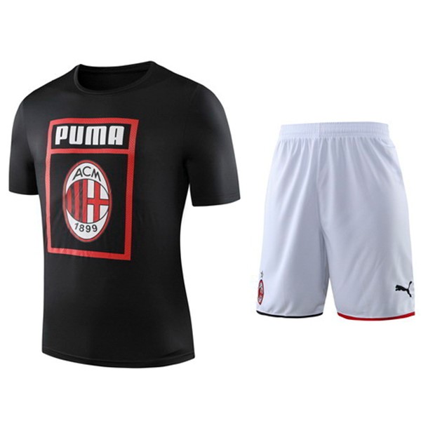 Entrenamiento Conjunto Completo Milan 2019/20 Negro Blanco